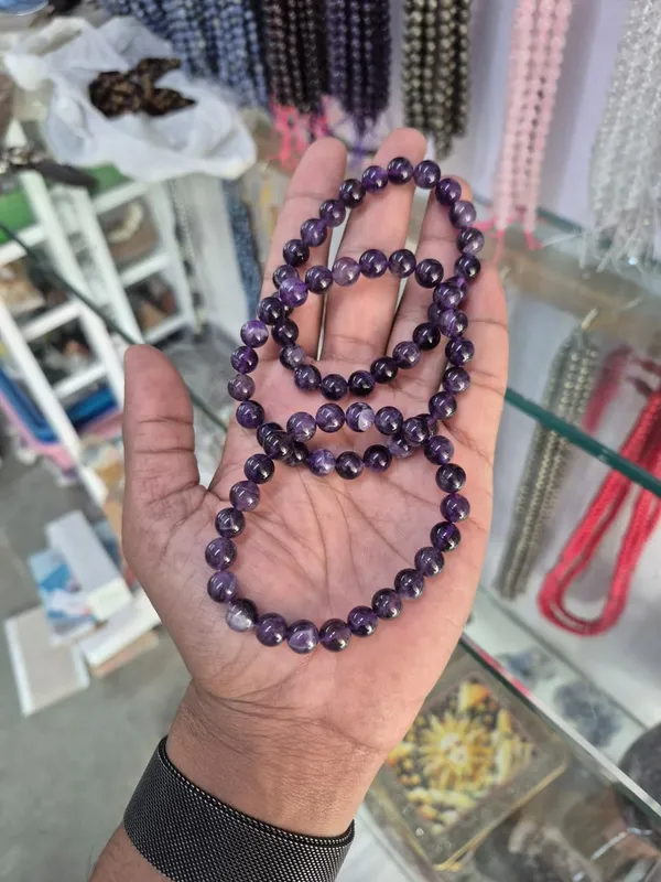 Natural_Brazilian_Dark_Purple_Amethyst_Beaded_Stretch_Bracelet_Calmness,_Protection_And_Mental_Clarity_Enhancer