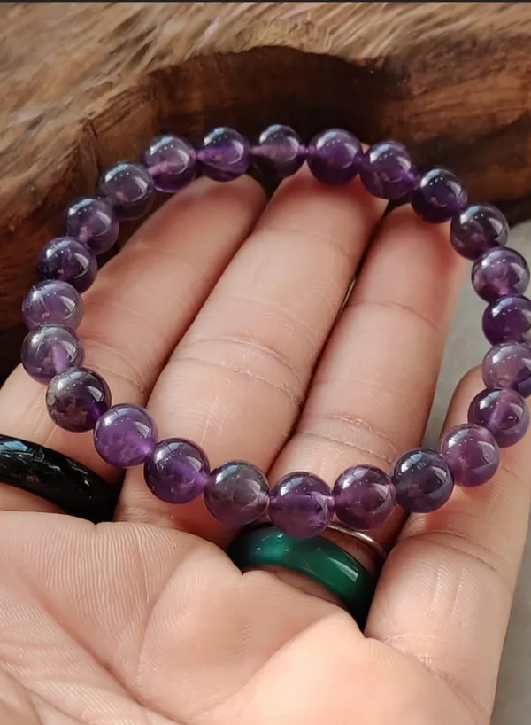 Natural_Brazilian_Dark_Purple_Amethyst_Beaded_Stretch_Bracelet_Calmness,_Protection_And_Mental_Clarity_Enhancer