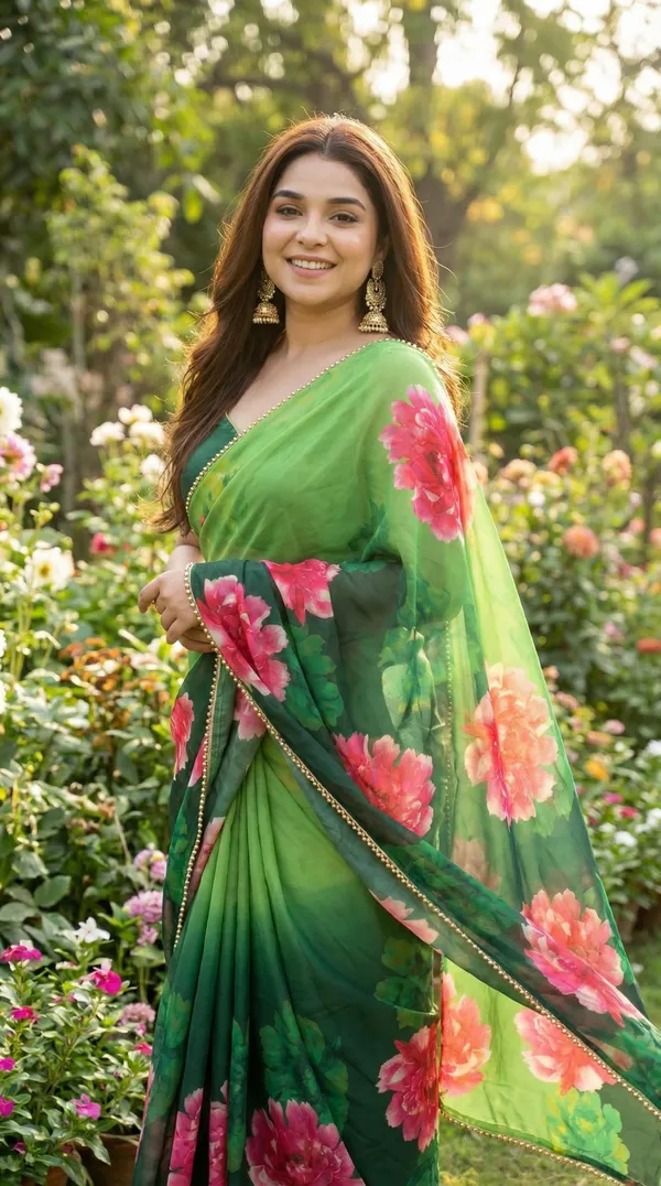 Green_Luxury_Ethnic_Saree_For_Women