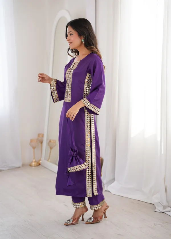 Crepe_Kurti_Pant_For_Women