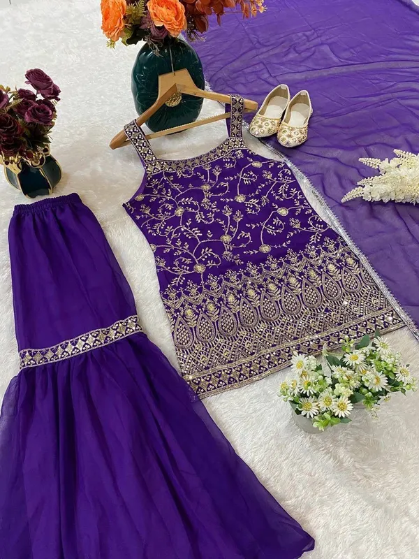 Festival_Havy_Fox_Georgette_Kurti_For_Women