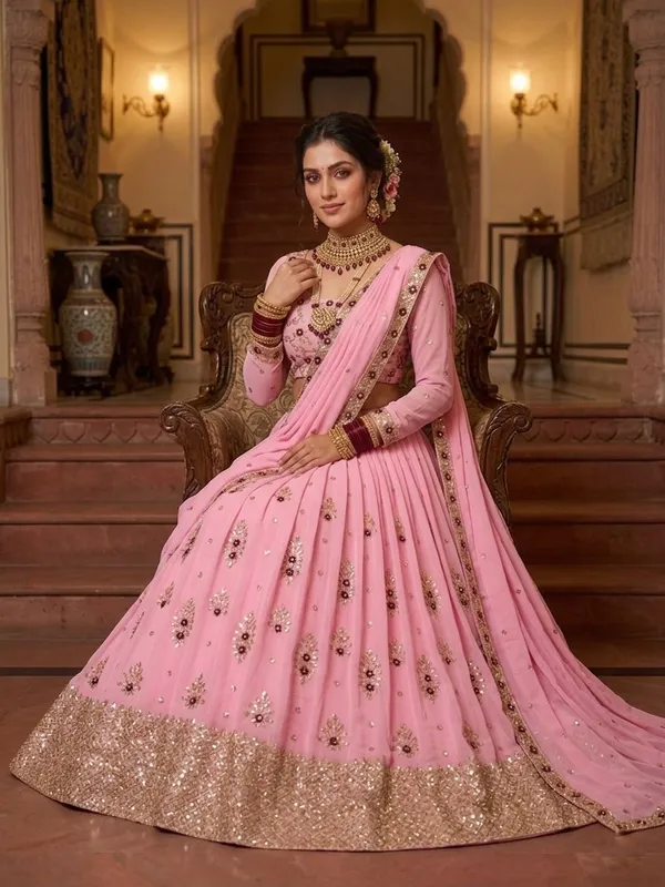 Premium_Faux_Georgette_Lehenga_For_Women