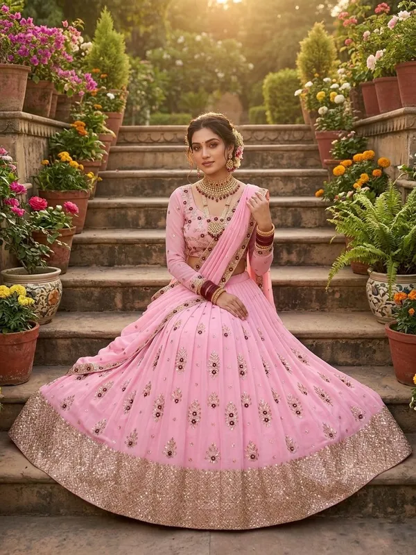 Premium_Faux_Georgette_Lehenga_For_Women