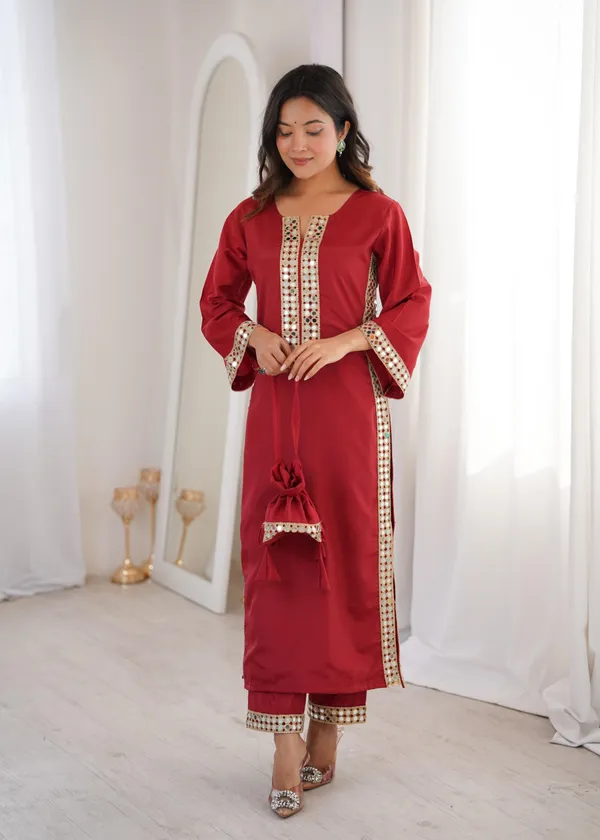 Crepe_Kurti_Pant_For_Women