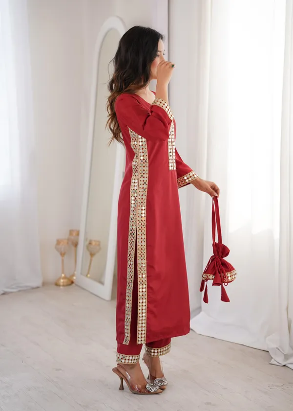 Crepe_Kurti_Pant_For_Women