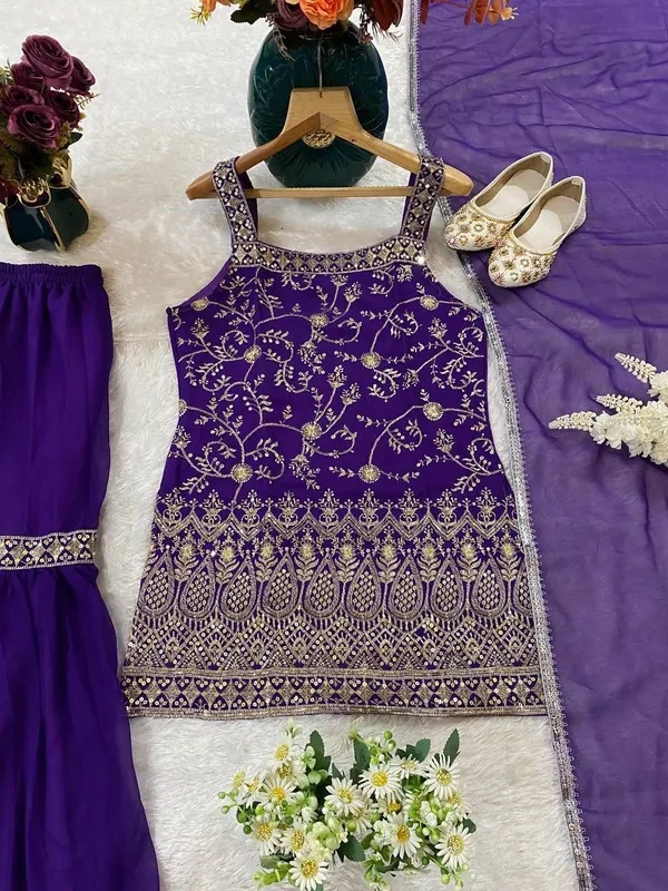 Festival_Havy_Fox_Georgette_Kurti_For_Women