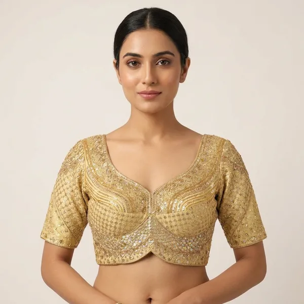 Beige_Embroidered_Bridal_Blouse_For_Women
