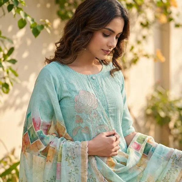 Pastel_Blue_Premium_Festive_Kurta_Set_With_Dupatta_For_Women