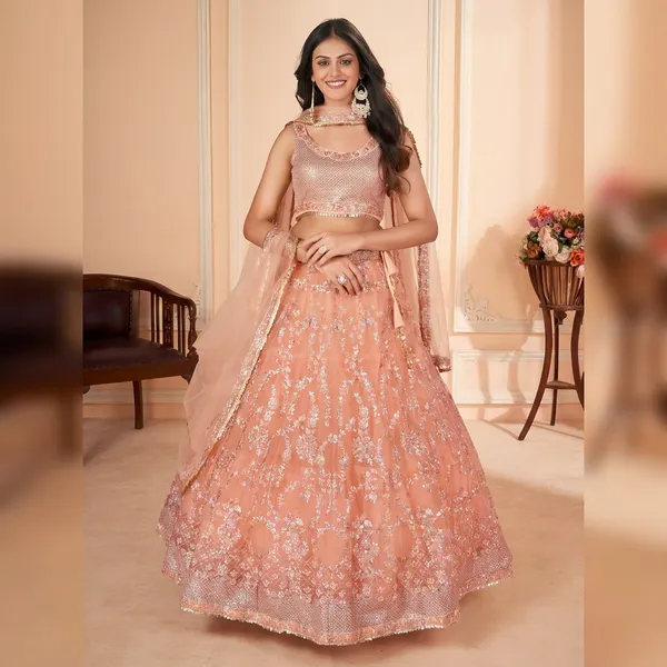Pink_Net_Lehenga_Choli_Set_For_Women