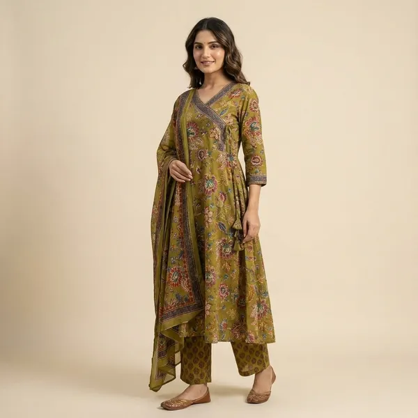 Green_Designer_Party_Kurta_Set_With_Dupatta_For_Women