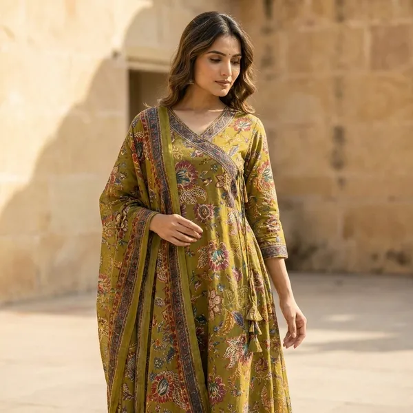Green_Designer_Party_Kurta_Set_With_Dupatta_For_Women