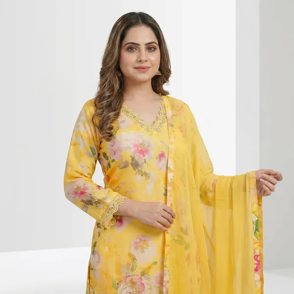 Yellow_Elegant_Festive_Kurta_Set_With_Dupatta_For_Women