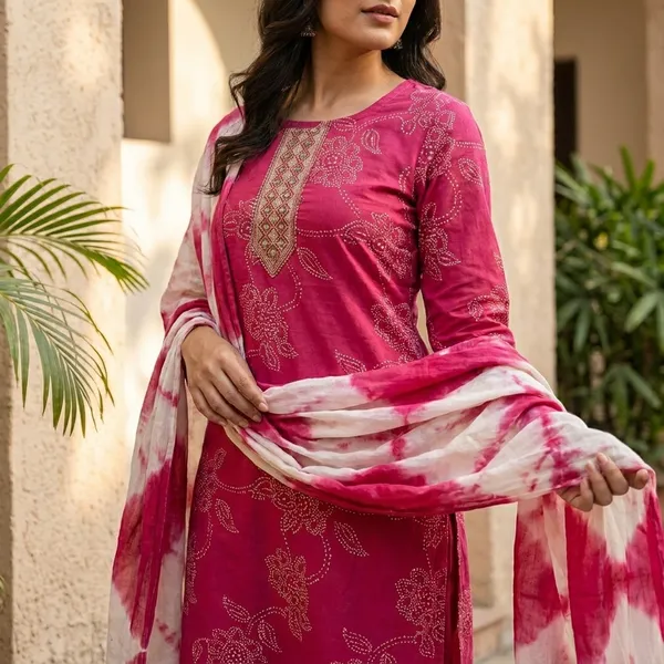 Pink_Elegant_Daily_Kurta_Set_With_Dupatta_For_Women