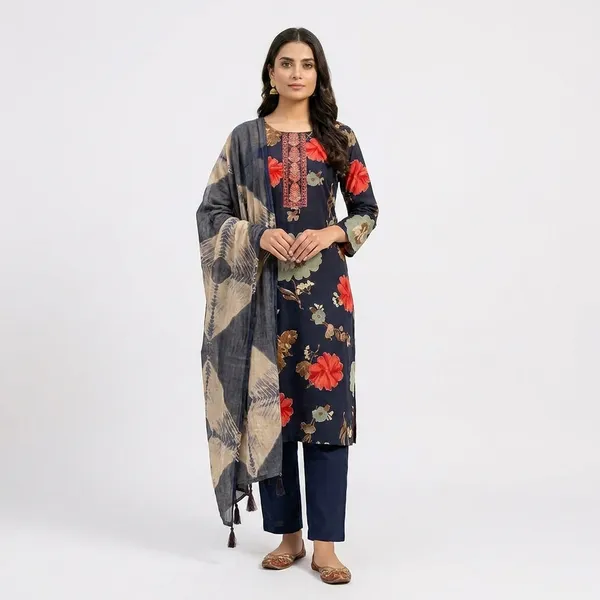 Blue_Stylish_Kurta_Set_With_Dupatta_For_Women