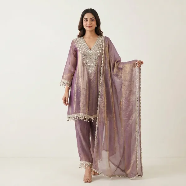 Purple_Designer_Kurti_Pant_Set_For_Women