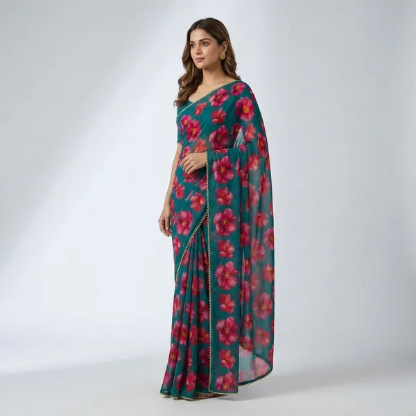 Blue_Premium_Festive_Saree_For_Women