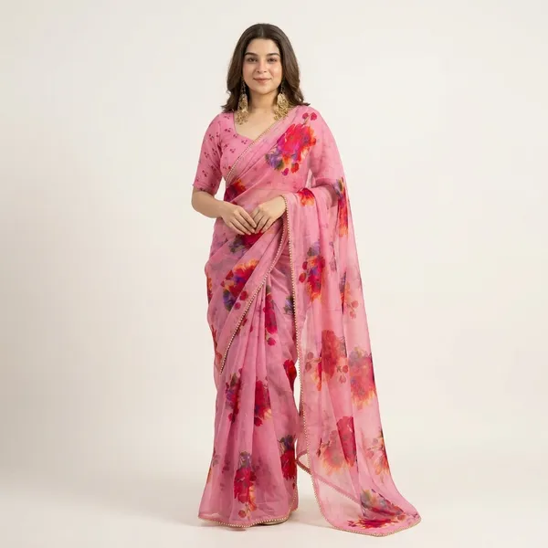 Pink_Elegant_Traditional_Saree_For_Women