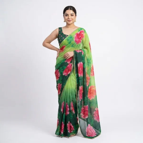 Green_Luxury_Ethnic_Saree_For_Women