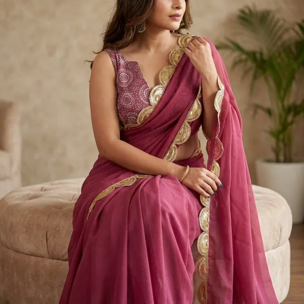 Dusty_Rose_Elegant_Ethnic_Saree_For_Women