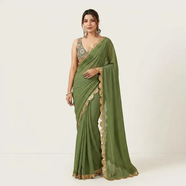 Green_Elegant_Festive_Saree_For_Women