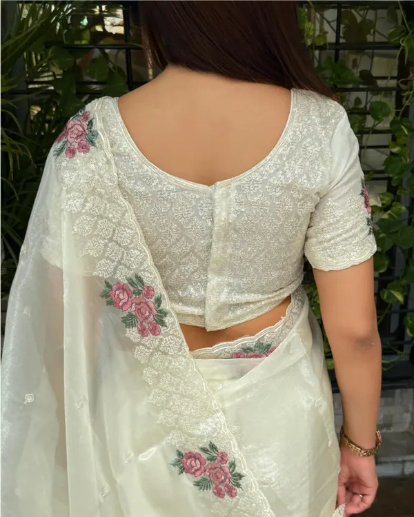 White_Premium_Designer_Saree_For_Women