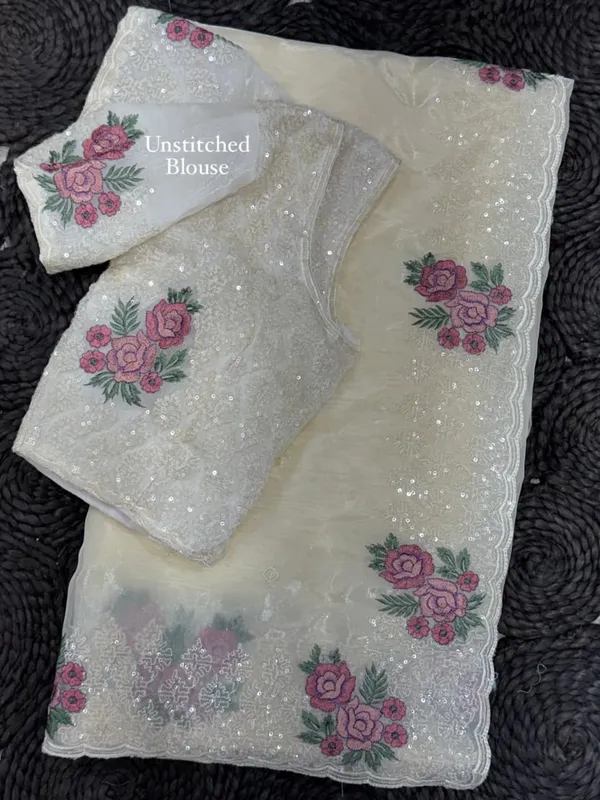 White_Premium_Designer_Saree_For_Women