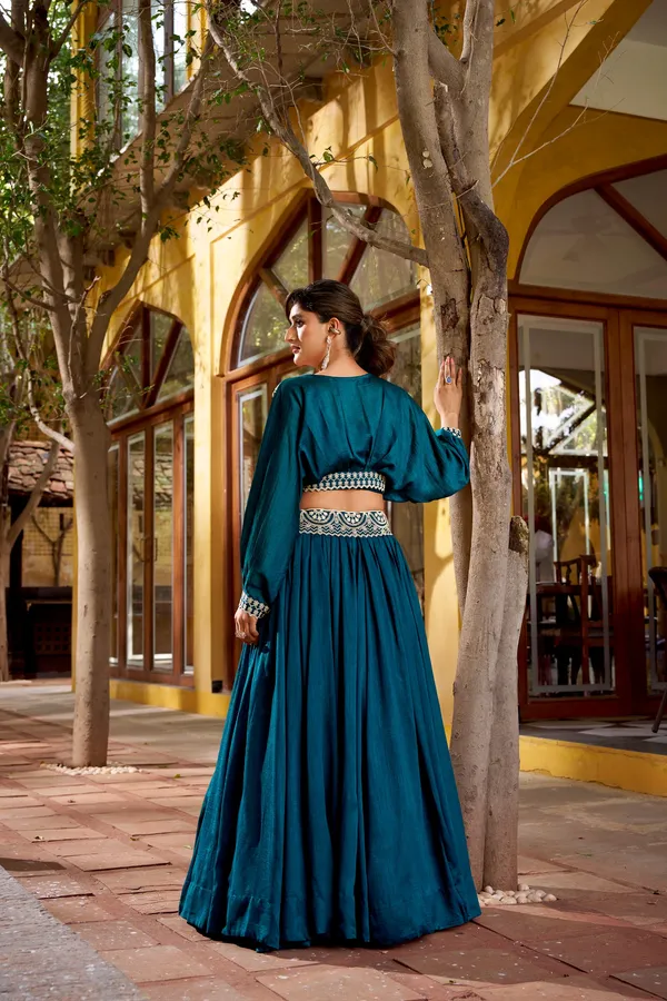 Vichitra_Silk_Co-Ord_Set_Lehenga_For_Women