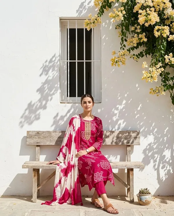 Pink_Elegant_Daily_Kurta_Set_With_Dupatta_For_Women