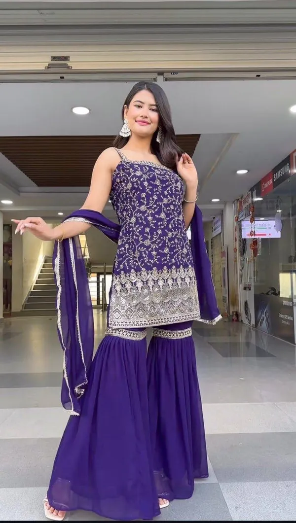 Festival_Havy_Fox_Georgette_Kurti_For_Women