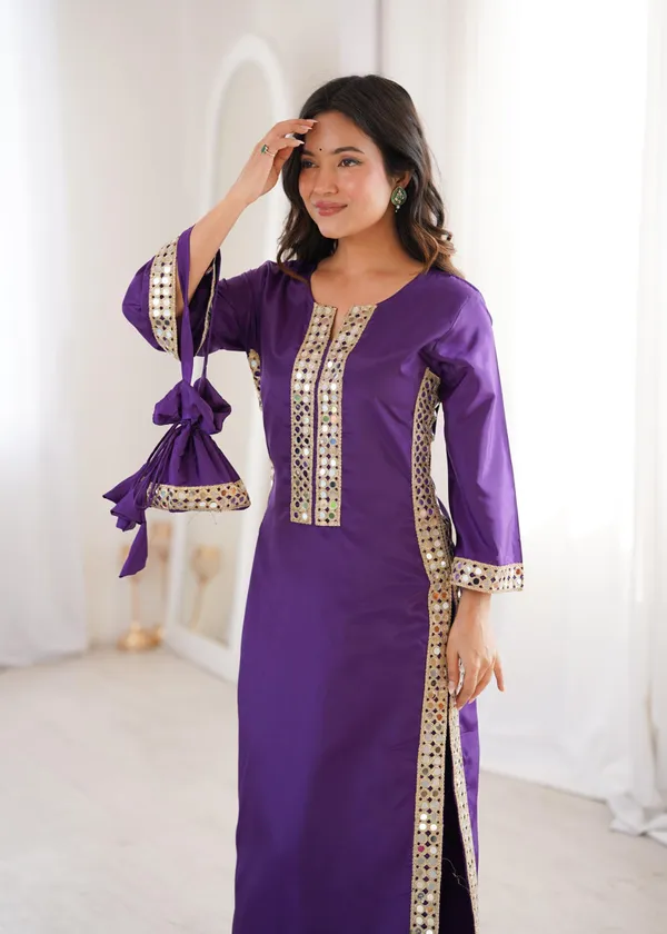 Crepe_Kurti_Pant_For_Women