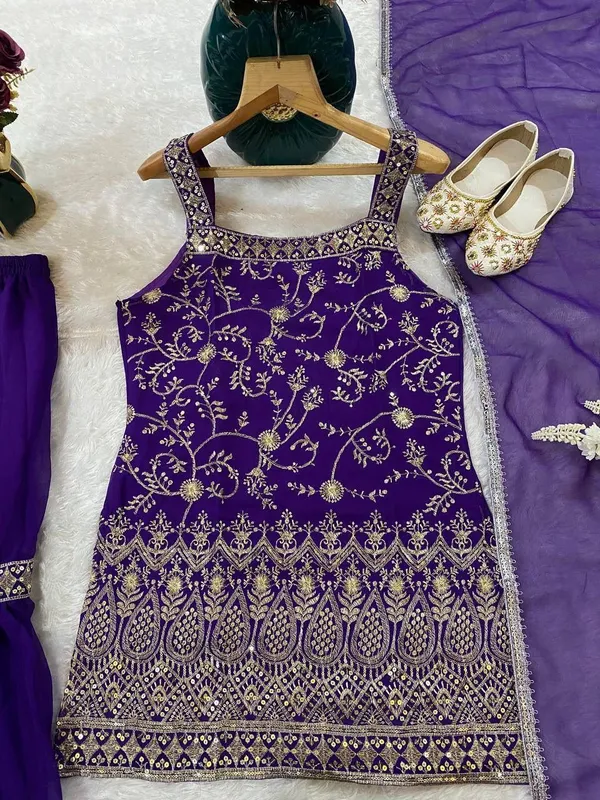 Festival_Havy_Fox_Georgette_Kurti_For_Women