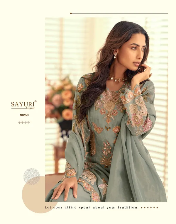 Green_Elegant_Ketiki_Simar_Silk_3_Piece_Suit_Set_For_Women
