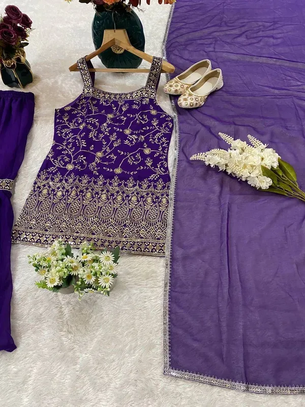 Festival_Havy_Fox_Georgette_Kurti_For_Women
