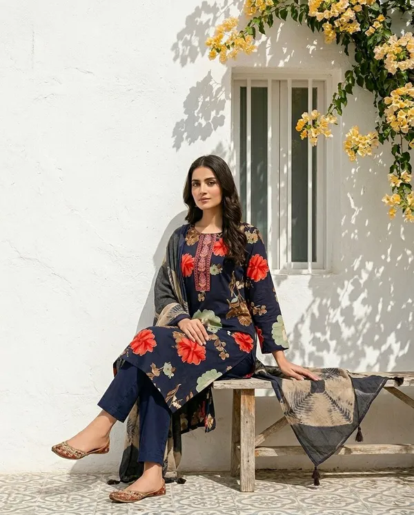 Blue_Stylish_Kurta_Set_With_Dupatta_For_Women