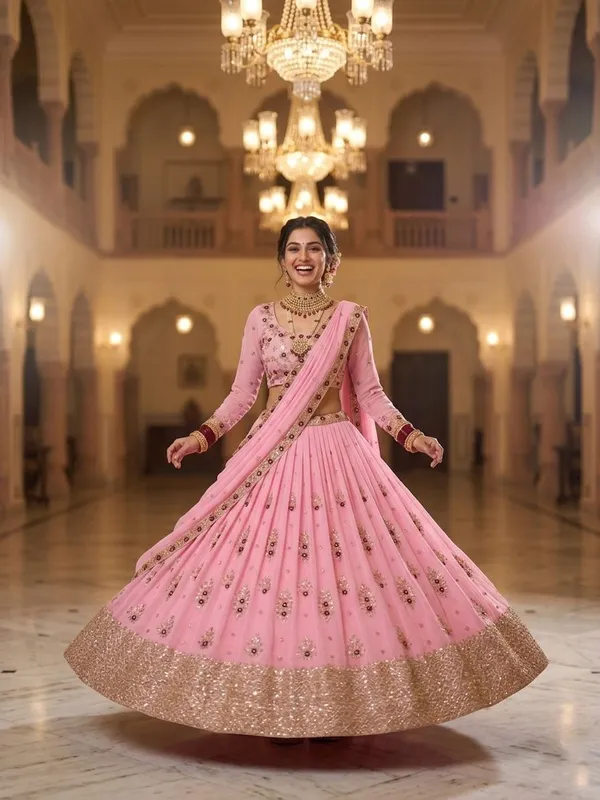 Premium_Faux_Georgette_Lehenga_For_Women