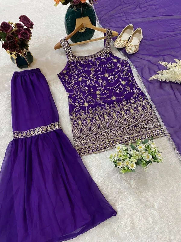 Festival_Havy_Fox_Georgette_Kurti_For_Women