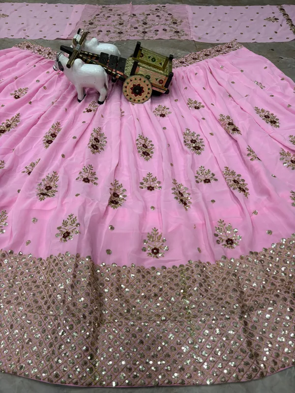 Premium_Faux_Georgette_Lehenga_For_Women
