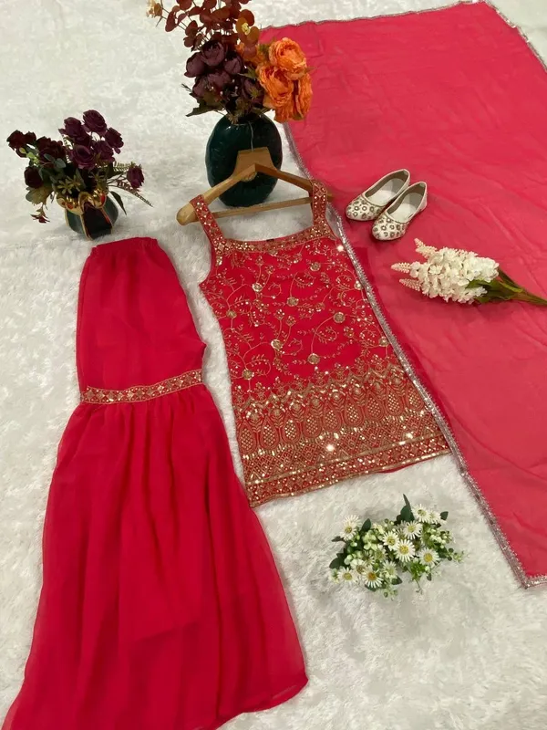 Festival_Heavy_Fox_Georgette_Kurti_For_Women