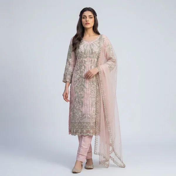 Soft_Net_Kurta_For_Women