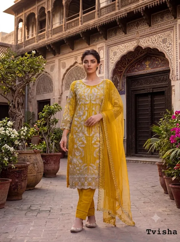 Yellow_Festive_Wedding_Religious_Ceremonies_Suit_Set_For_Women