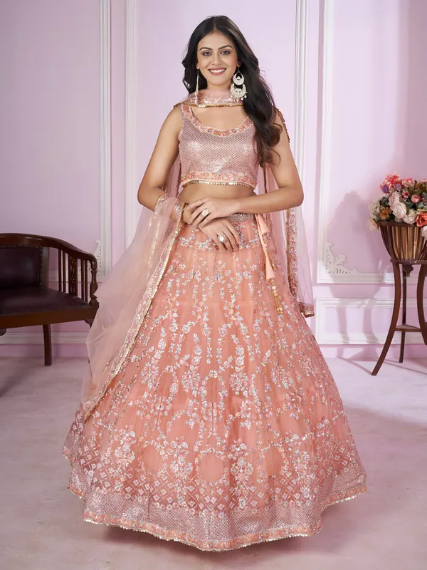 Pink_Net_Lehenga_Choli_Set_For_Women