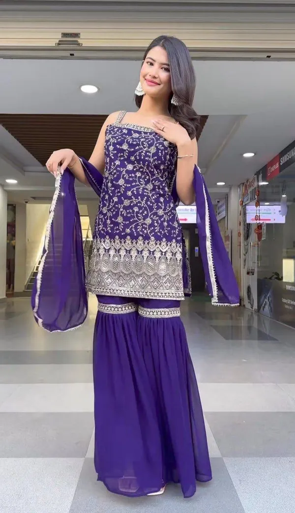 Festival_Havy_Fox_Georgette_Kurti_For_Women