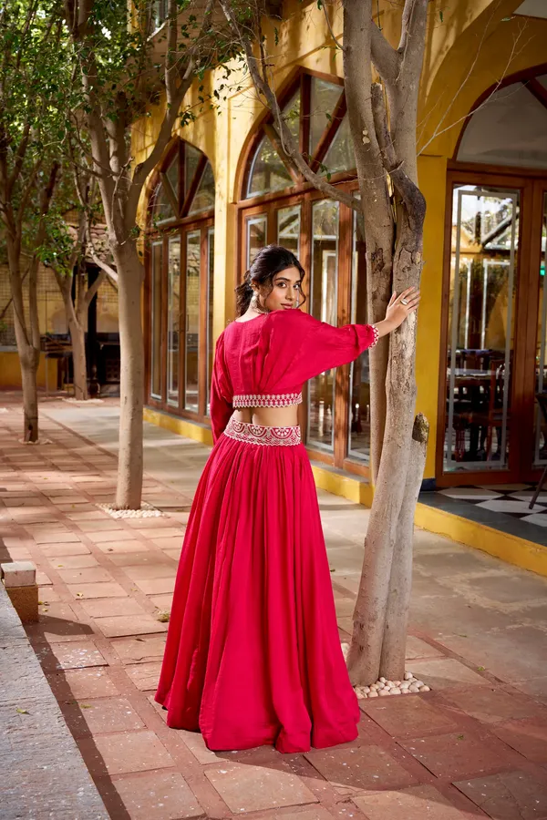 Vichitra_Silk_Co-Ord_Set_Lehenga_For_Women