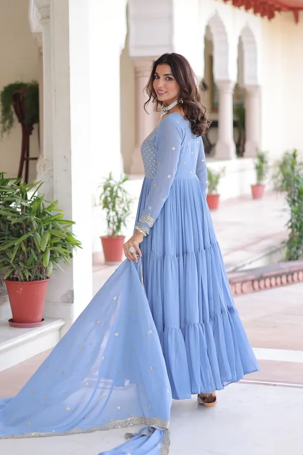 Blue_Designer_Gown_Dupatta_Set_For_Women