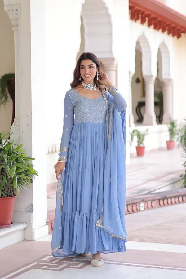 Blue_Designer_Gown_Dupatta_Set_For_Women