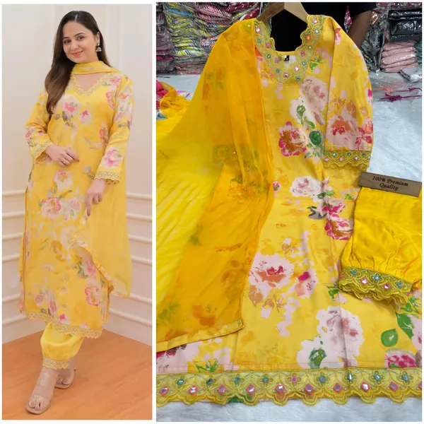 Yellow_Elegant_Festive_Kurta_Set_With_Dupatta_For_Women