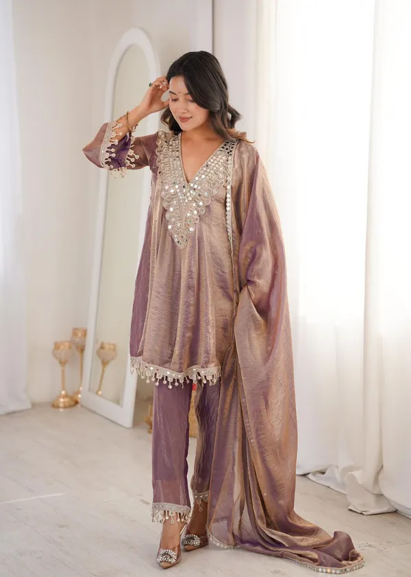 Purple_Designer_Kurti_Pant_Set_For_Women