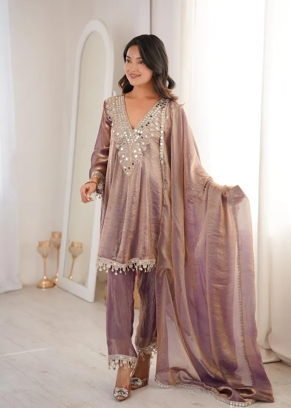Purple_Designer_Kurti_Pant_Set_For_Women