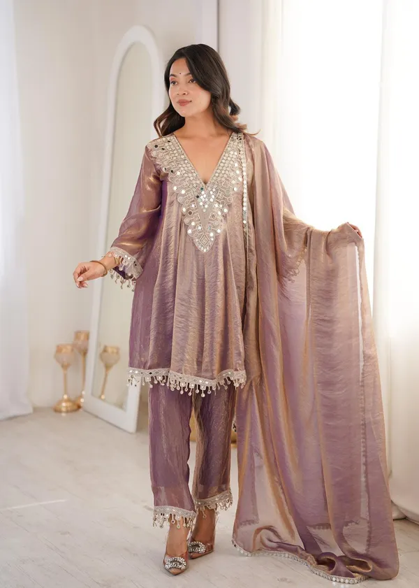 Purple_Designer_Kurti_Pant_Set_For_Women