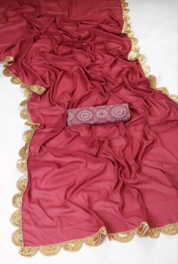 Dusty_Rose_Elegant_Ethnic_Saree_For_Women
